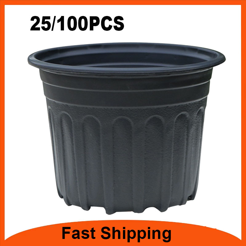 Net Pot 3 Inch - 25/100 stuks flexibele plantenkwekerijpotten met drainagegaten,