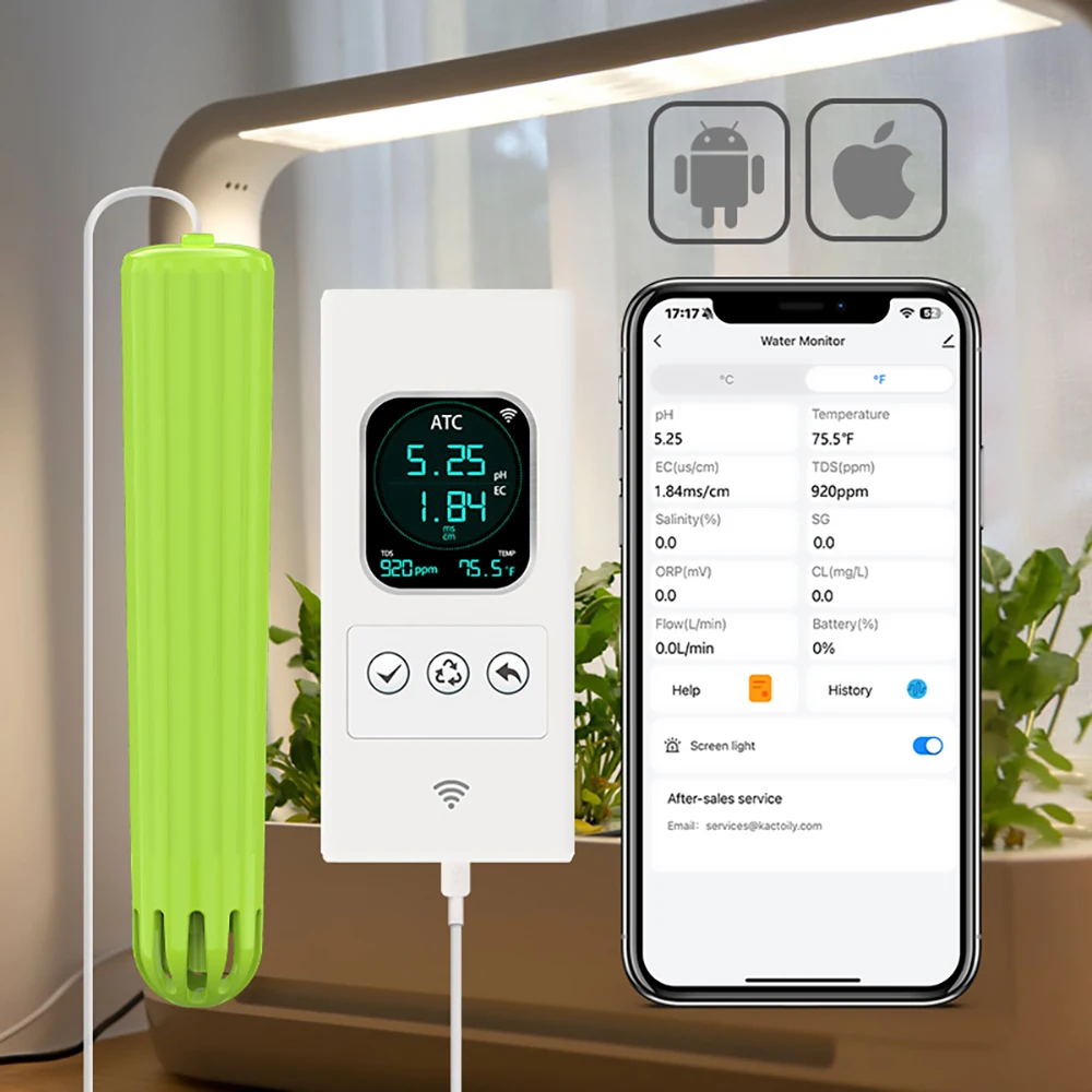 Urban Farming Indoor - Kactoily 4-in-1 WiFi-sensor Urban Farming Kit