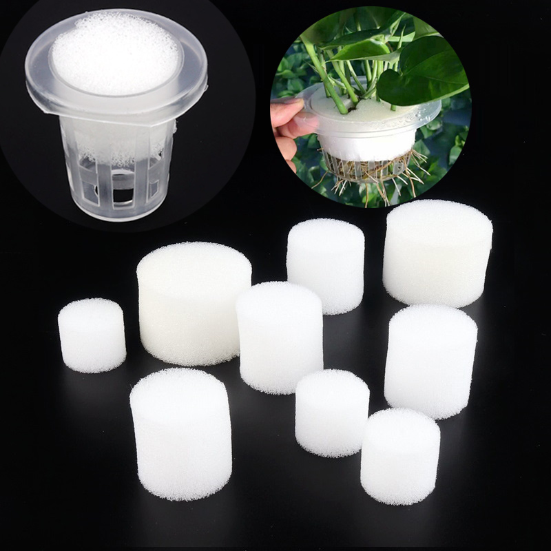 Net Pot 3 Inch - 50 Stuks Wit Mesh Cup Spons