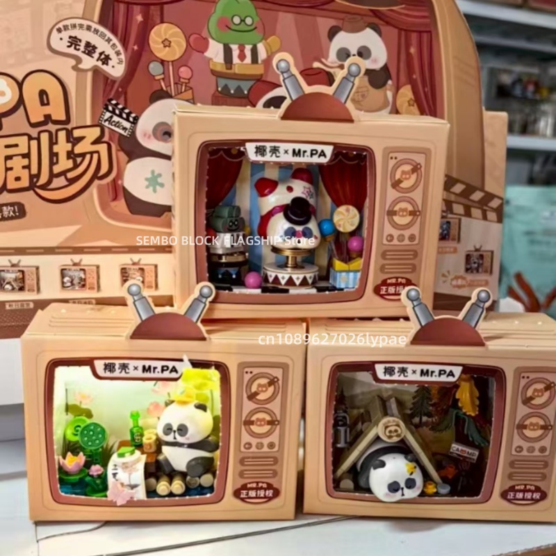 Coco Coir Block - LOZ/Kokosnoothark Leraar Mini Theater Assembleren Bouwsteen